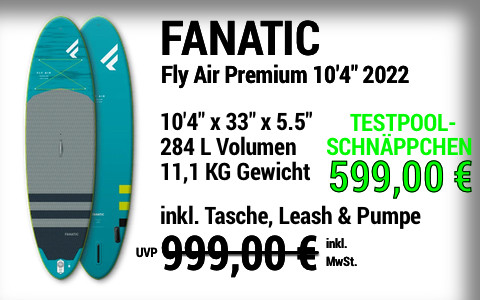 2022 FANATIC 999 599 MAIN SUP Showroom 2022 Fanatic Fly Air Premium 10422x3322x5.522 Testbaord