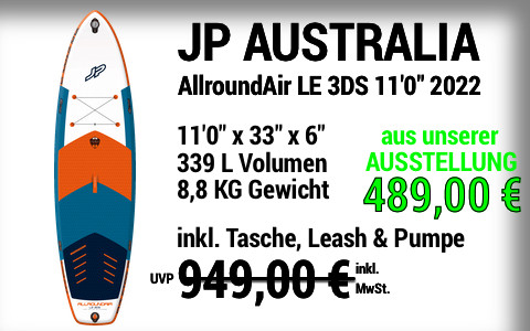 2022 JP Australia 949 489 MAIN SUP Showroom 2022 JP Australia AllroundAir LE 3DS 11022x3322x4.7522 Ausstellungsstueck