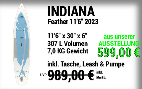 2023 INDIANA 989 599 MAIN SUP Showroom 2023 INDIANA Feather 11622x3022x622 Ausstellungsstueck