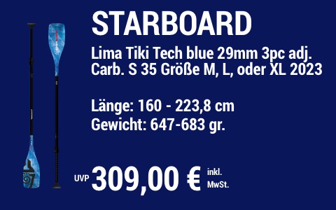 2023 STARBOARD 309 MAIN SUP Showroom 2023 Starboard Paddel Lima Tiki Tech blue 29mm 3pc adj Carbon S35