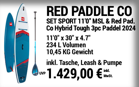 2024 RED PADDLE CO 1429 MAIN SUP Showroom 2024 Red Paddle Co SET SPORT 11022x3022x4 v3.722 Red Paddle Co Hybrid Tough 3pc CL Paddle