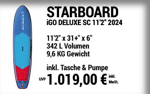 2024 STARBOARD 1019 MAIN SUP Showroom 2024 Starboard iGO DELUXE SC  11222x31+22x622
