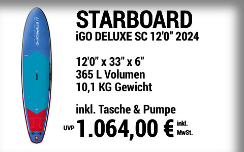 2024 STARBOARD 1064 MAIN SUP Showroom 2024 Starboard iGO DELUXE SC  12022x3322x622