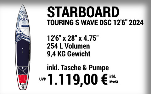 2024 STARBOARD 1119 MAIN SUP Showroom 2024 Starboard TOURING S WAVE DELUXE SC  12622x2822x4.7522