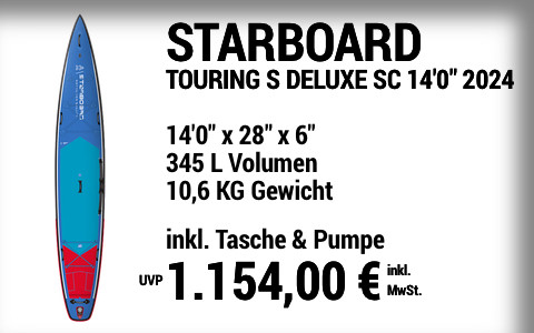 2024 STARBOARD 1154 MAIN SUP Showroom 2024 Starboard TOURING S DELUXE SC  14022x2822x622