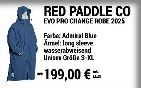 2025 RED PADDLE 199 MAIN SUP Showroom 2025 Red Paddle Long Sleeve EVO Pro Change Robe admiral blue