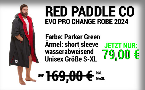 2025 RED PADDLE 79 MAIN SUP Showroom 2025 Red Paddle Short Sleeve EVO Pro Change Robe grey