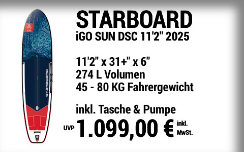 2025 STARBOARD 1099 MAIN SUP Showroom 2025 Starboard iGO WAVE DELUXE SC  11222x31+22x622