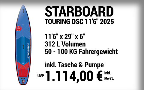 2025 STARBOARD 1114 MAIN SUP Showroom 2025 Starboard TOURING DELUXE SC  11622x2922x622