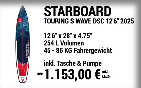 2025 STARBOARD 1153 MAIN SUP Showroom 2025 Starboard TOURING S WAVE DELUXE SC  12622x2822x4.7522