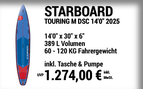 2025 STARBOARD 1274 MAIN SUP Showroom 2025 Starboard TOURING M DELUXE SC  14022x3022x622