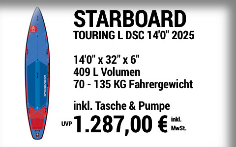 2025 STARBOARD 1287 MAIN SUP Showroom 2025 Starboard TOURING L DELUXE SC  14022x3222x622