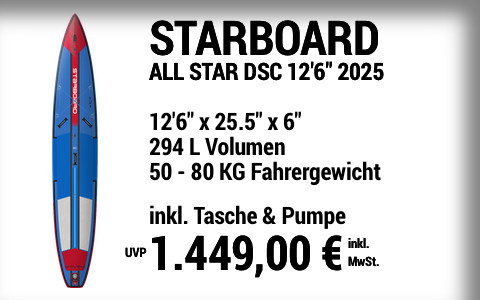 2025 STARBOARD 1449 MAIN SUP Showroom 2025 Starboard ALL STAR DELUXE SC  12622x25.522x622