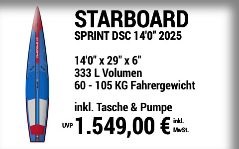 2025 STARBOARD 1549 MAIN SUP Showroom 2025 Starboard SPRINT DELUXE SC  14022x2922x622