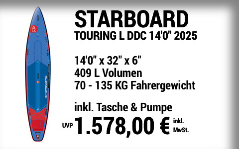 2025 STARBOARD 1578 MAIN SUP Showroom 2025 Starboard TOURING L DELUXE DC  14022x3222x622