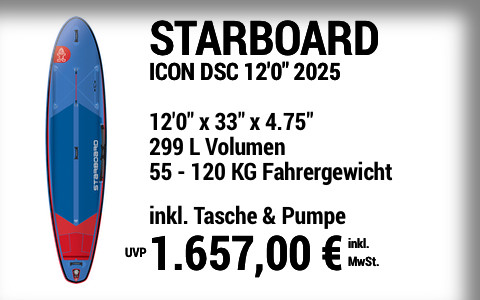 2025 STARBOARD 1657 MAIN SUP Showroom 2025 Starboard ICON CLUB DELUXE SC  12022x3322x4.7522