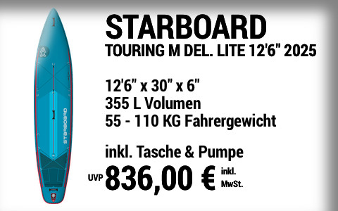 2025 STARBOARD 836 MAIN SUP Showroom 2025 Starboard TOURING M DELUXE LITE  12622x3022x622