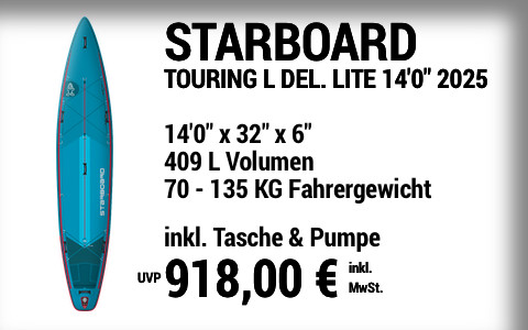 2025 STARBOARD 918 MAIN SUP Showroom 2025 Starboard TOURING L DELUXE LITE  14022x3222x622